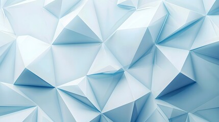 Fototapeta premium modern abstract geometric background in white and blue, mosaic, polygones and lines, pattern for product presentation copy space design