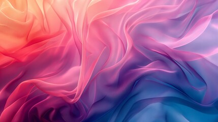 Obraz premium Abstract Flowing Fabric in Soft Pastel Colors