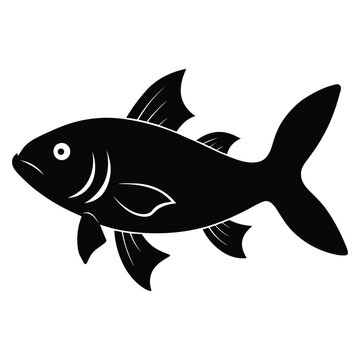 recommend clip art: Solid color Coelacanth animal vector design
