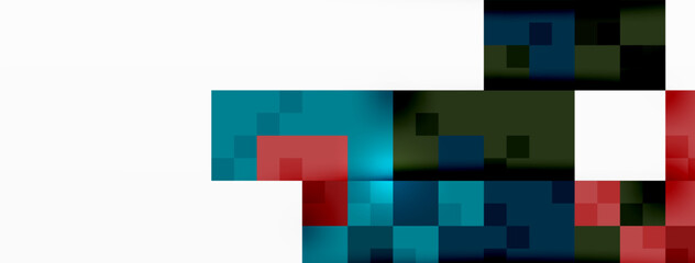 Dynamic colorful squares background. Vector Illustration For Wallpaper, Banner, Background, Card, Book Illustration, landing page