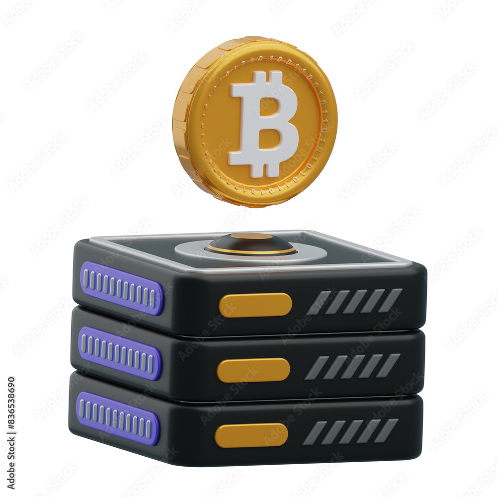 Aufkleber 3d setting up a bitcoin server