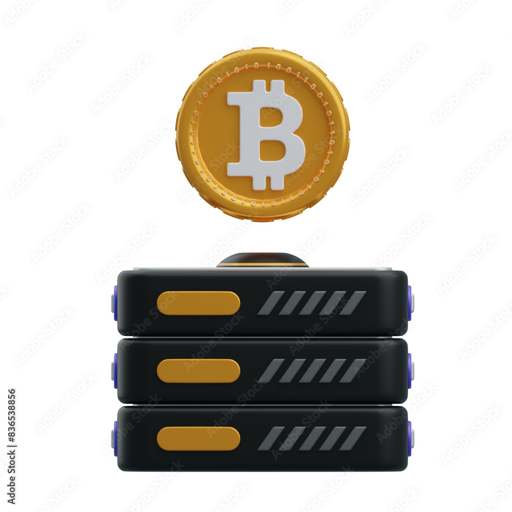 Aufkleber 3d setting up a bitcoin server