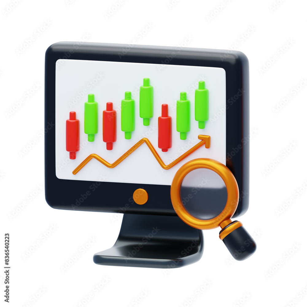 Poster 3d technical analysis tools and indicators