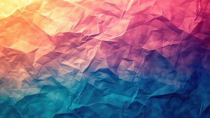 Obraz premium Stylized Abstraction, A Symphony of Geometric Shapes with Diagonal Gradient in Pink, Purple, Blue, and White