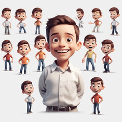 Human Cartoon Design very Cute