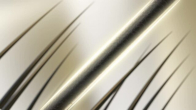 Nourish hair of shampoo or serum. Repair damaged hair concept, 3d animation