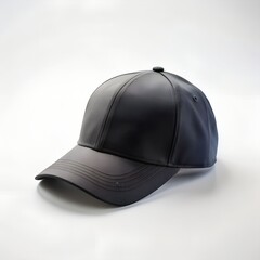 Fototapeta premium black Cap on white background