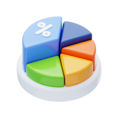 Obraz premium 3D Pie charts are an effective tool