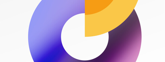 Trendy simple circle abstract background. Vector Illustration For Wallpaper, Banner, Background, Card, Book Illustration, landing page