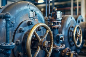 Fototapeta premium Illustration of Using historical and real-time data to predict equipment failures and schedule proactive maintenance. Ai Generate.