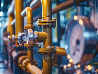 Illustration of Using historical and real-time data to predict equipment failures and schedule proactive maintenance. Ai Generate.