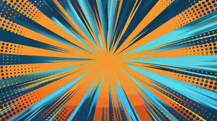 Abstract comic background illustration, pop art and comic cartoon style background