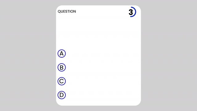  Animated quiz challenge template, quiz exam social media quiz game template quiz background animation.
