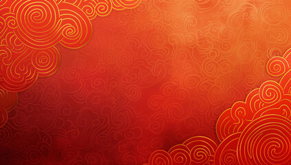 Festive Chinese traditional wave pattern background, creative Chinese style decorative background...