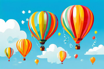 hot air balloons