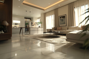 Modern Minimalist Living Space