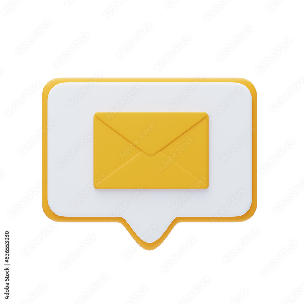 Poster 3d mail helps in sending messages