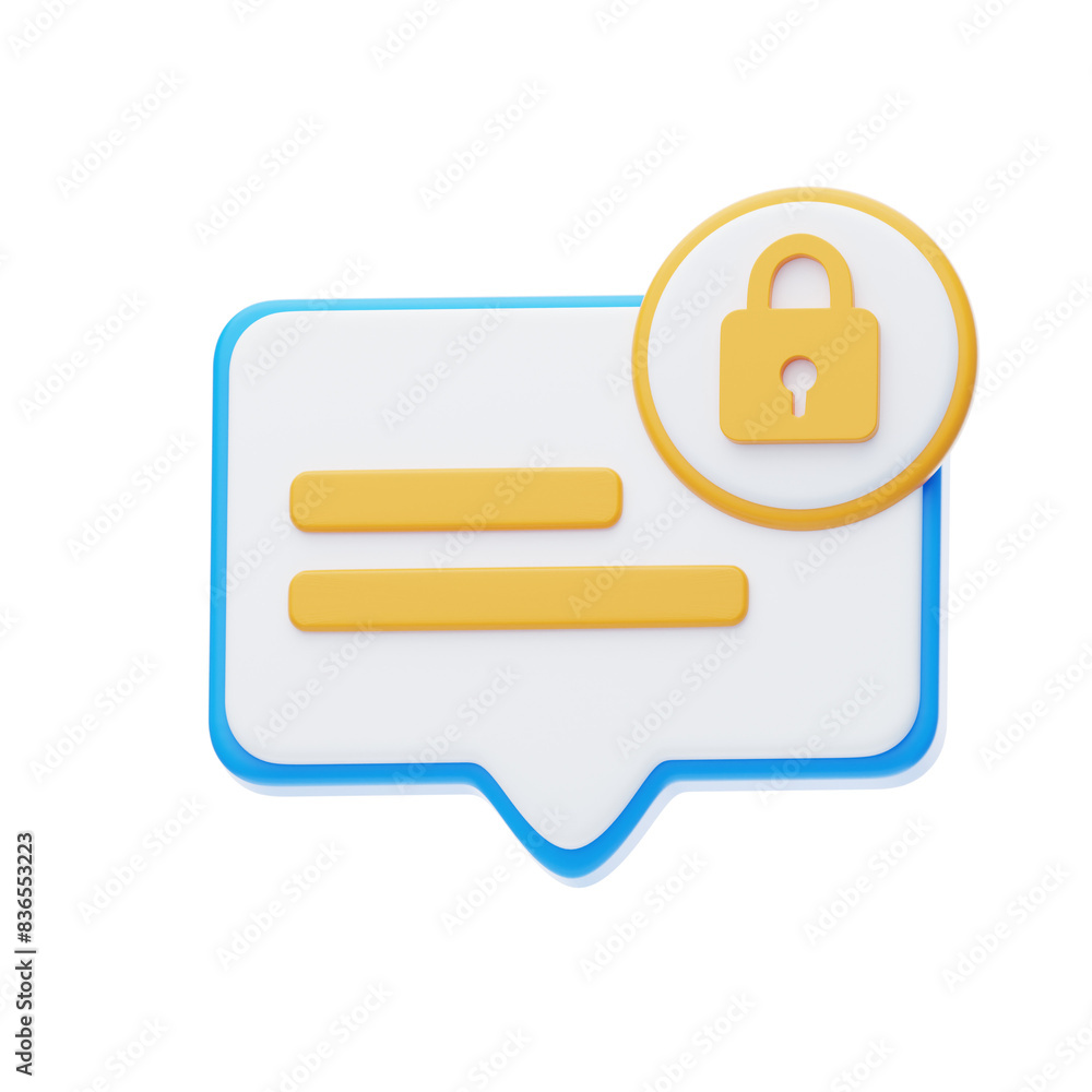 Poster 3d secure message guarantees security