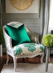 DAMASK DECORATIVE ACCENT PILLOWS IN MODERN MINIMAL