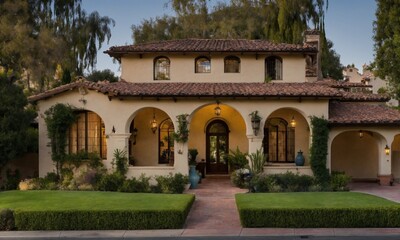 early 20th century spanish colonial house in Pasad