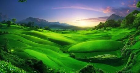 panorama of the mountains