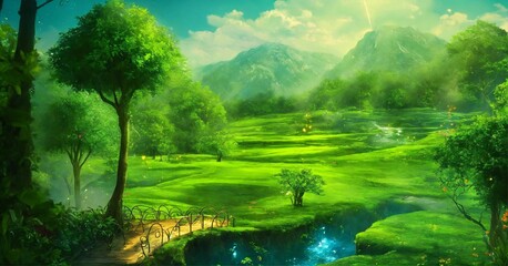 landscape with river