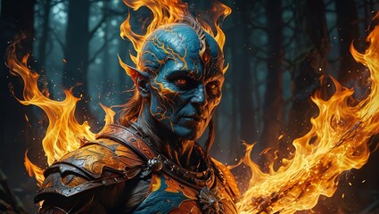Obraz premium Fire Warrior