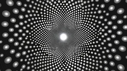 black and white dots