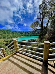 lake at the top of the volcano