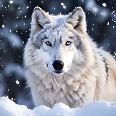 wolf in snow © Jaymie
