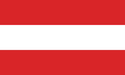 Austria flag . simple style. illustrator vector.