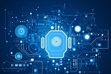Obraz premium Abstract Background Illustrating Digital Transformation, System Engineering, and Programming Concepts