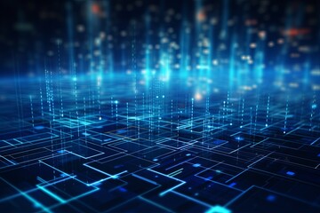 Obraz premium Abstract Background Illustrating Digital Transformation, System Engineering, and Programming Concepts