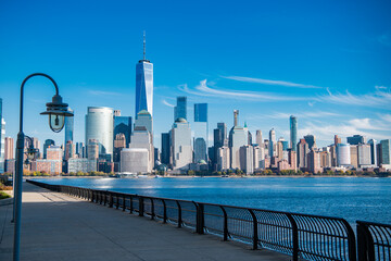 New York, United States. Panorama view of New York city skyline in Midtown Manhattan. USA, NYC, NY,...