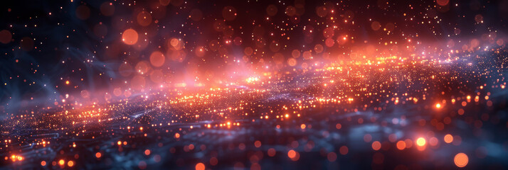Fototapeta premium Digital background for tech, AI, neural networks, data, audio, graphics