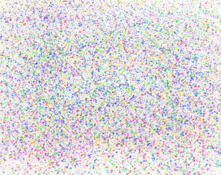 Colorful dots pattern with transparent background