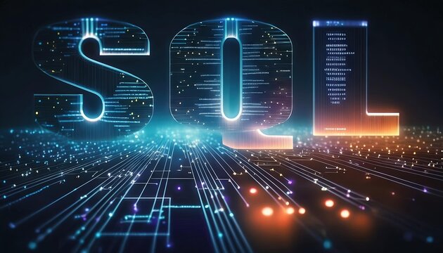 SQL Digital Database Technology Concept