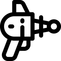 laser gun icon. vector line icon for your website, mobile, presentation, and logo design.