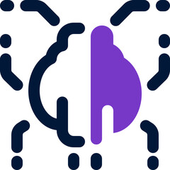 Obraz premium artificial intelligence icon. vector dual tone icon for your website, mobile, presentation, and logo design.