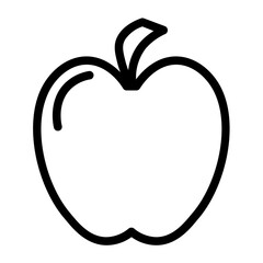 fruit is good for the heart line icon style
