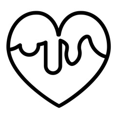  heart meltsline icon style