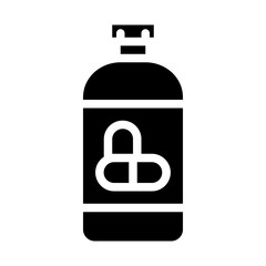 medicine for the heart solid icon style