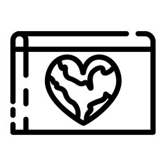 world heart day cutline icon style