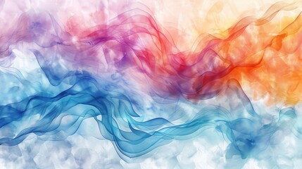 A rainbow watercolors splash, background