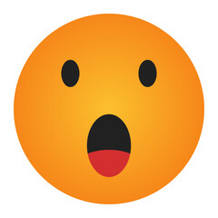 shocked face expression icon 