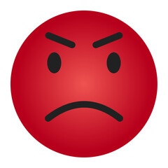 angry face expression icon 