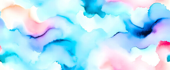 Serene Strokes: Gentle Watercolor Patterns in Calming Hues