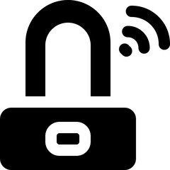 padlock icon. vector glyph icon for your website, mobile, presentation, and logo design.