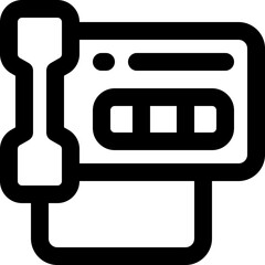 telephone icon. vector line icon for your website, mobile, presentation, and logo design.