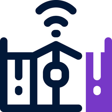 recommend clip art: smart gate icon. vector dual tone icon for your website, mobile, presentation, and logo design.